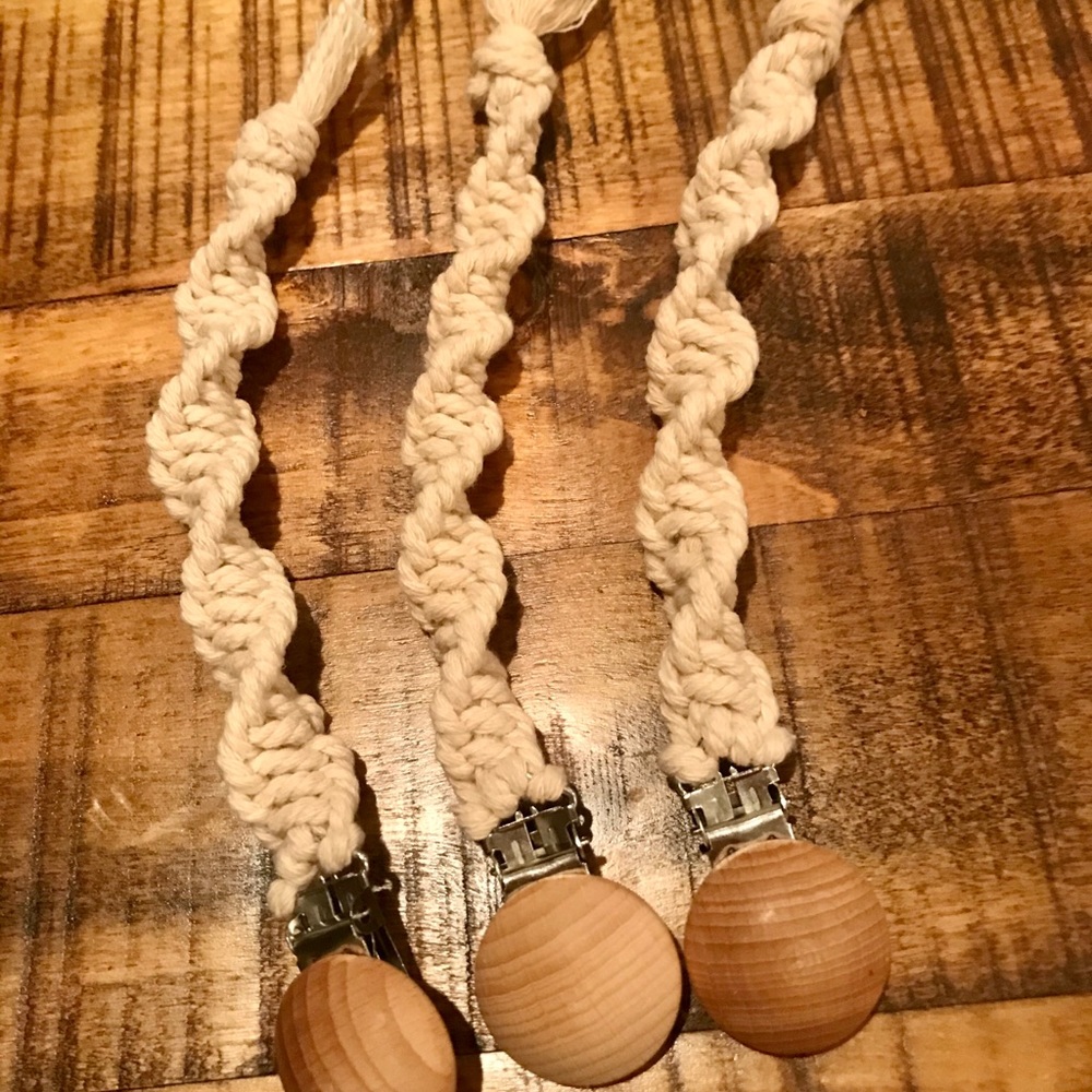 Pacifier clip handmade